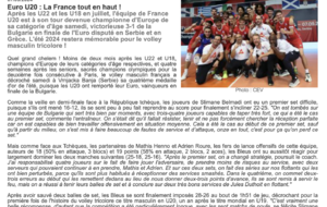 LES U20 AU SOMMET