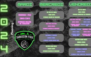 PLANNING DES EQUIPES DU TFVB