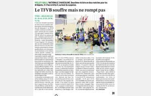 LE TFVB SOUFFRE MAIS NE ROMPT PAS